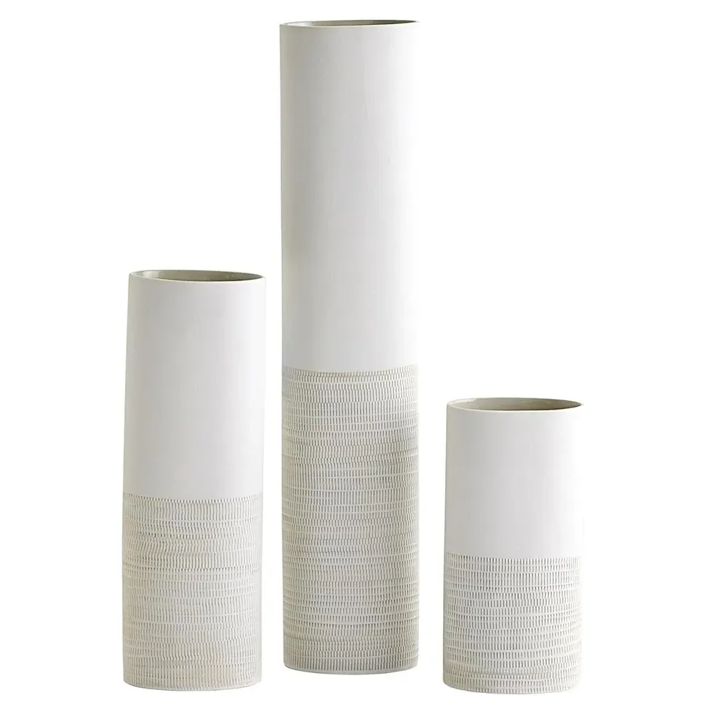 Margaret Small Decorative Table Vase - Grey, Ceramic