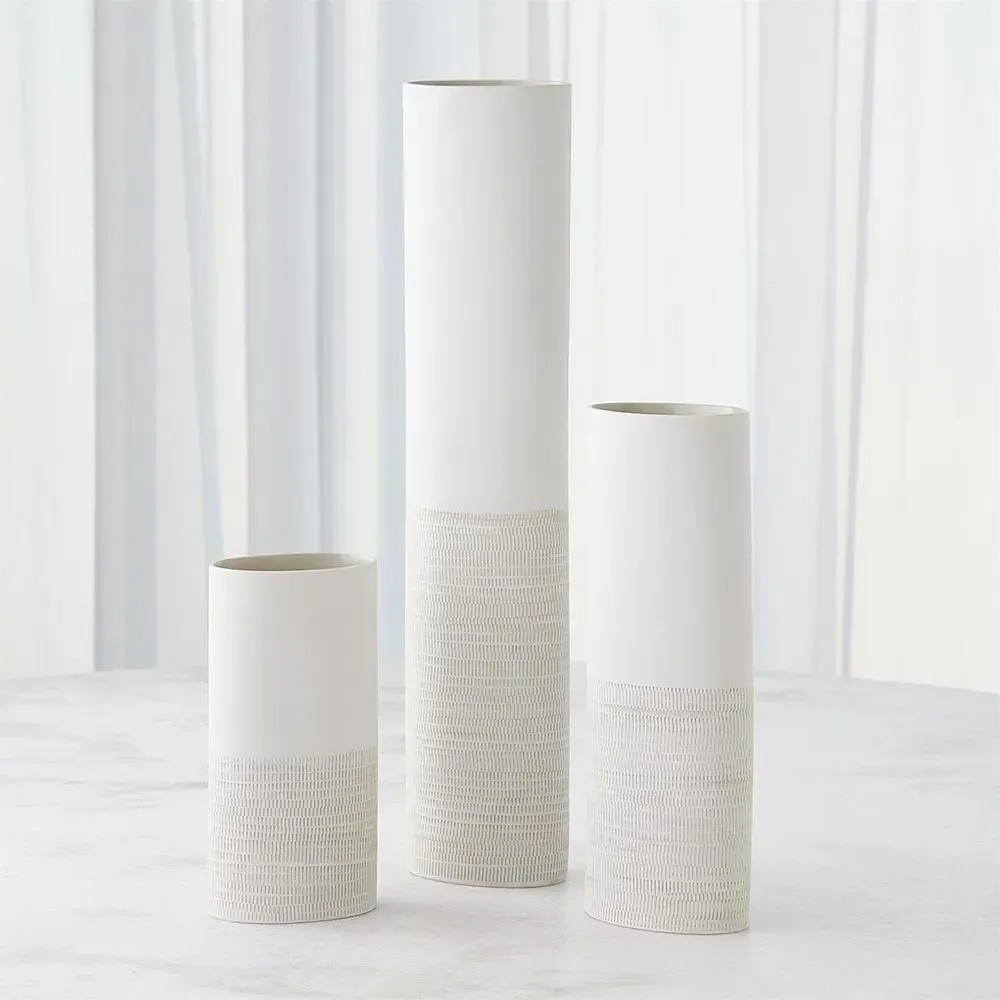 Margaret Small Decorative Table Vase - Grey, Ceramic