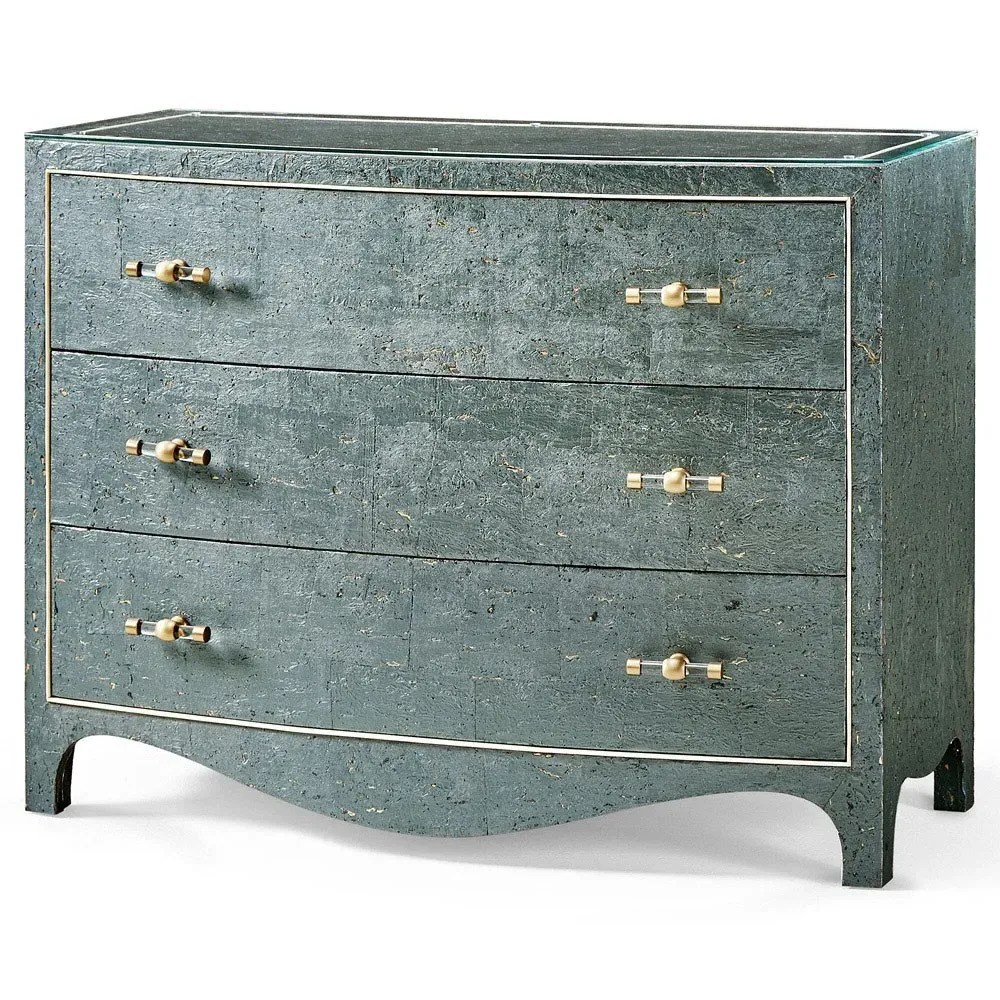 Margaux Chest - Teal, Beech Wood