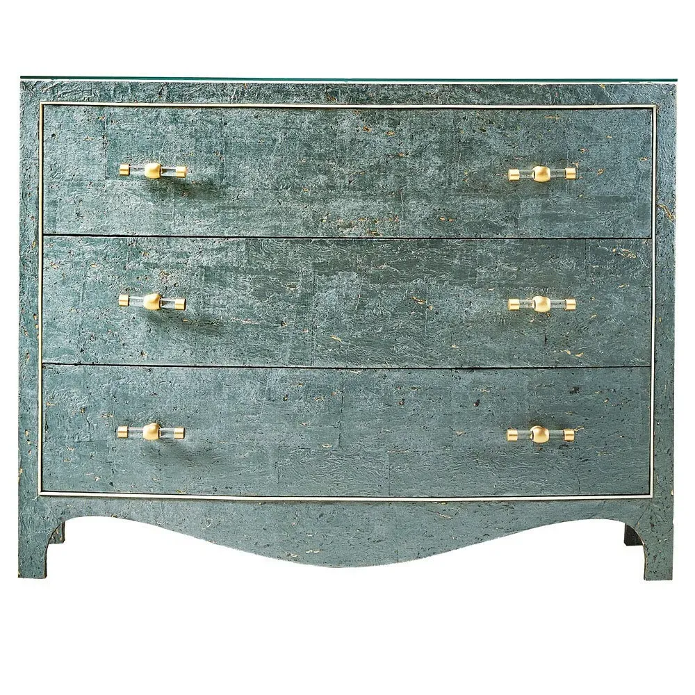 Margaux Chest - Teal, Beech Wood