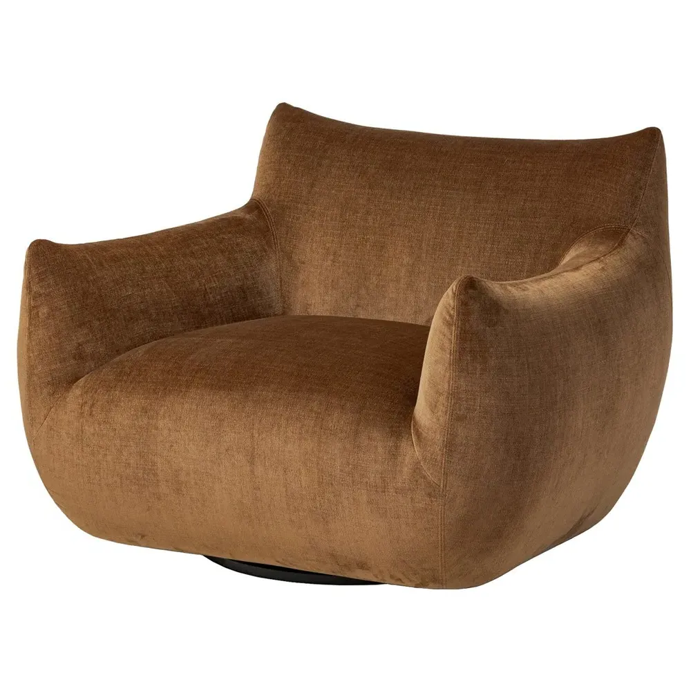 Margot Altair Swivel Chair - Sienna, Velvet