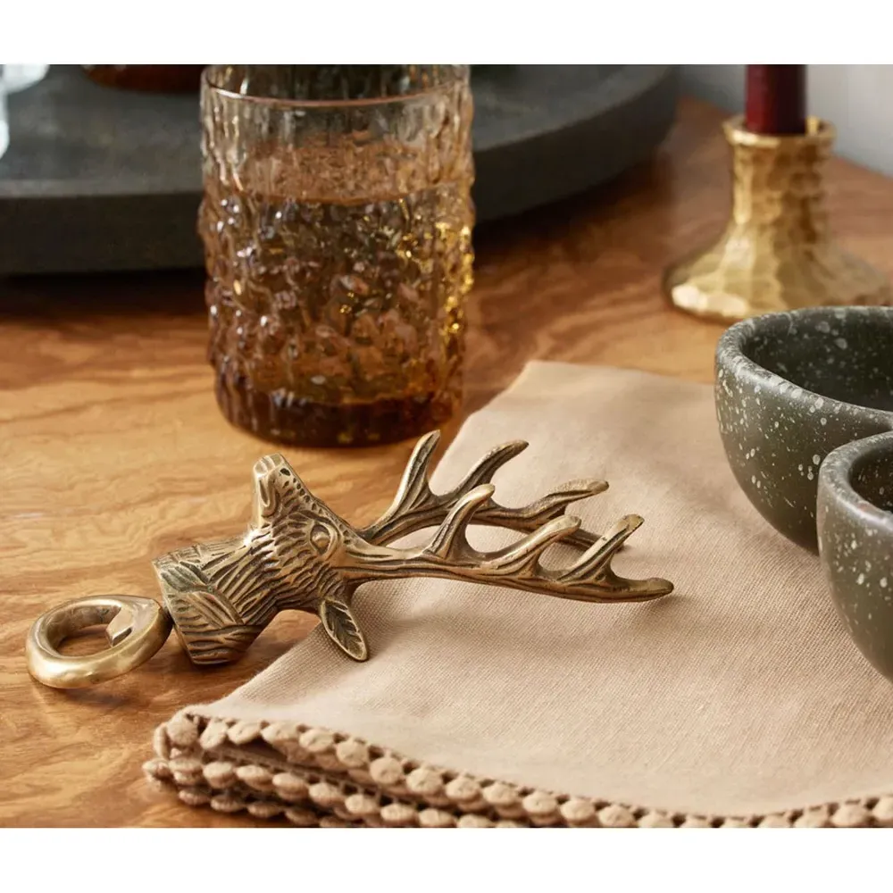 Margot Napkin Set with Pom Pom Border - Beige, Cotton