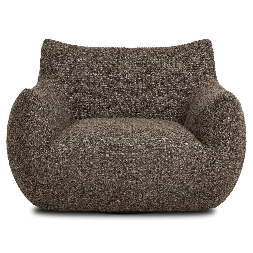 Margot Swivel Chair - Granite, Boucle