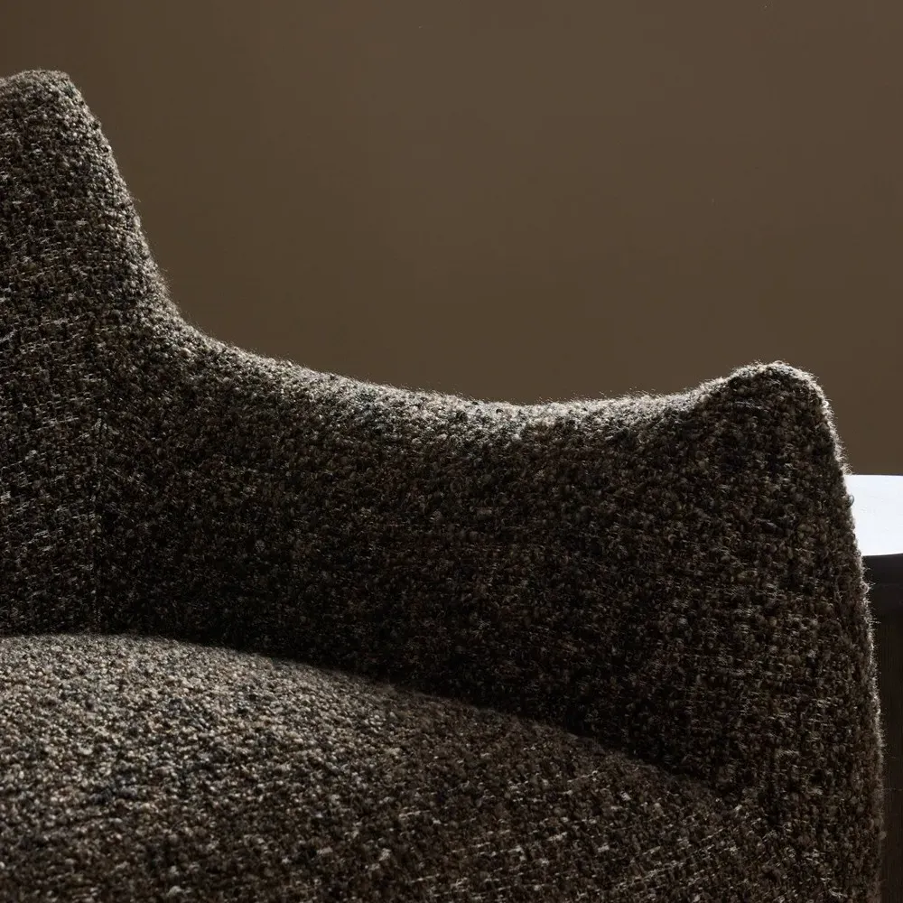 Margot Swivel Chair - Granite, Boucle