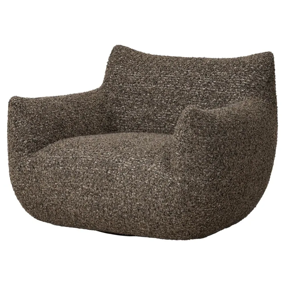 Margot Swivel Chair - Granite, Boucle