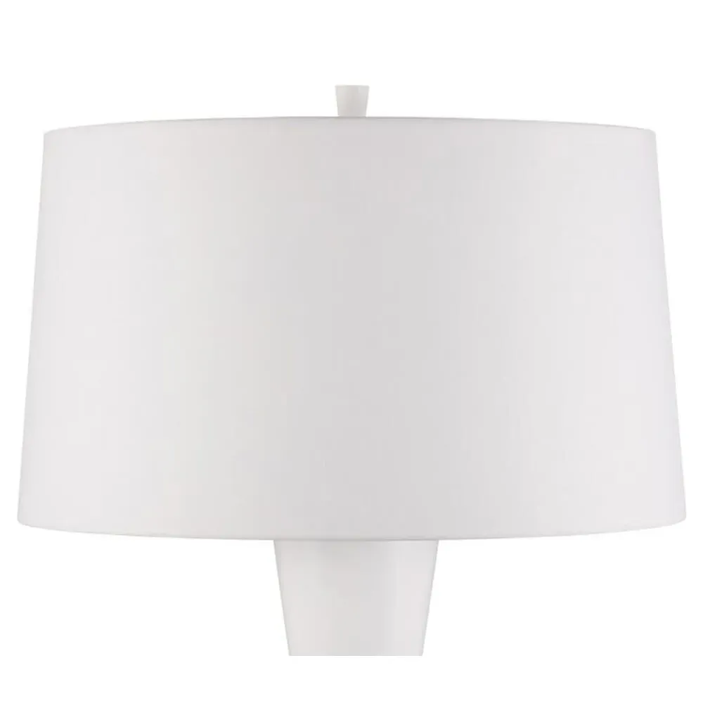 Maria Floor Lamp - White, Wood