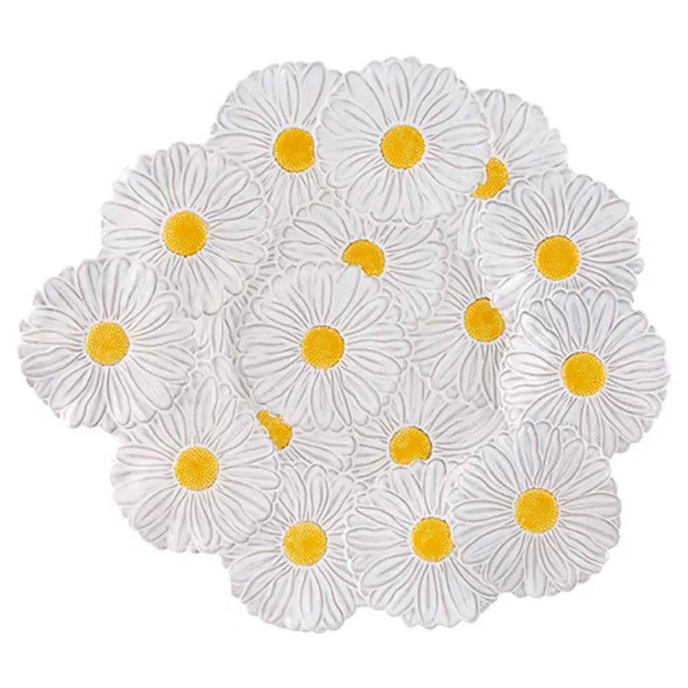 Maria Flor Centerpiece Platter - White, Earthenware