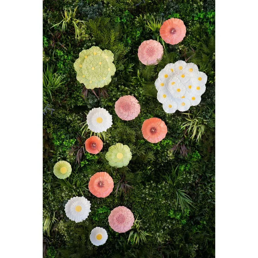 Maria Flor Fruit Plates Set of 4 - Green, Stoneware