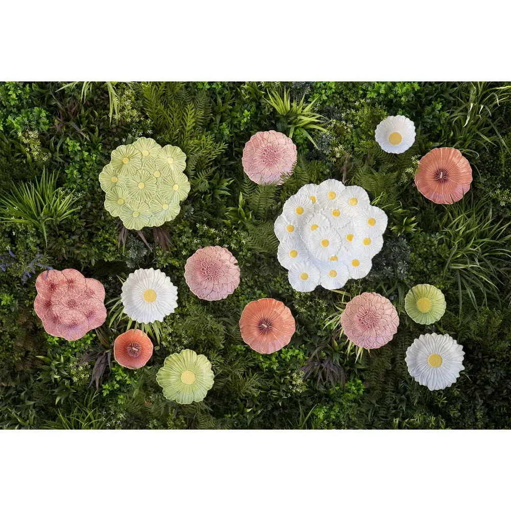 Maria Flor Fruit Plates Set of 4 - White, Stoneware