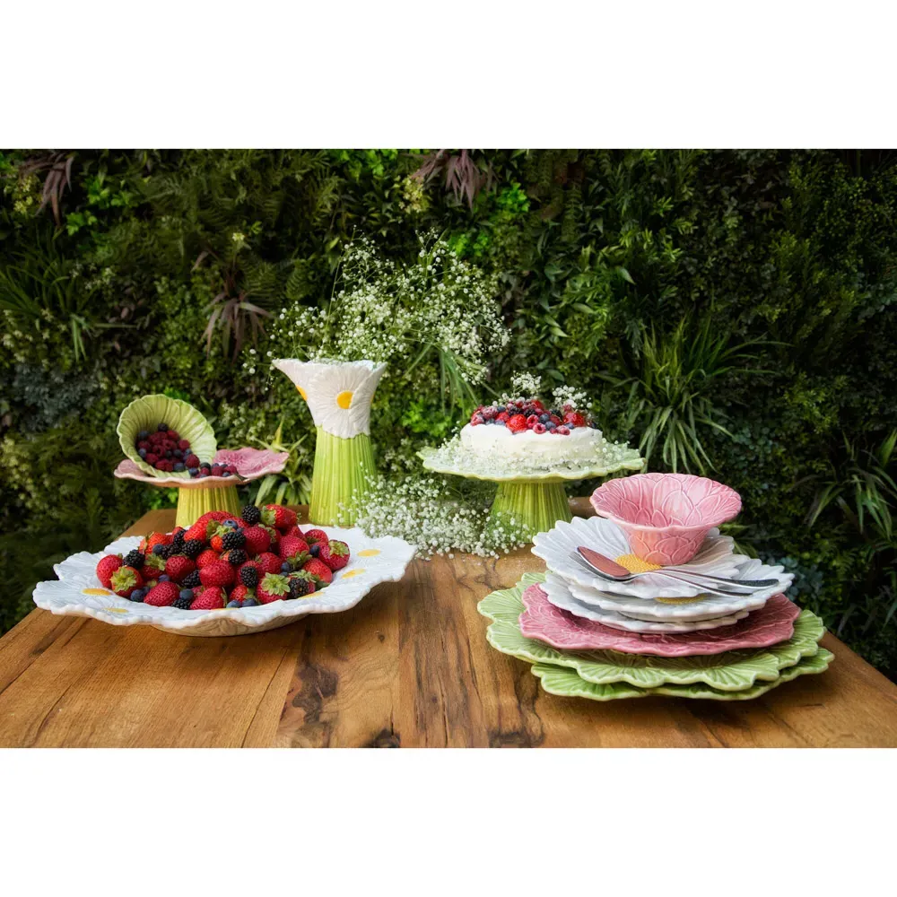 Maria Flor Fruit Plates Set of 4 - White, Stoneware