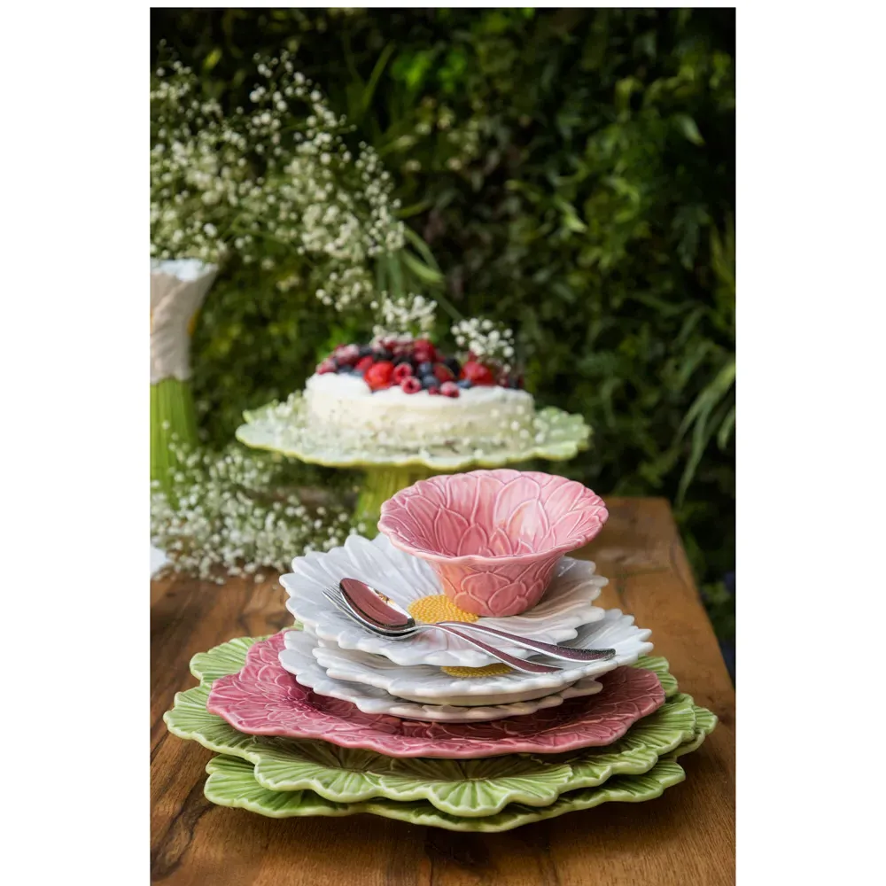 Maria Flor Fruit Plates Set of 4 - White, Stoneware