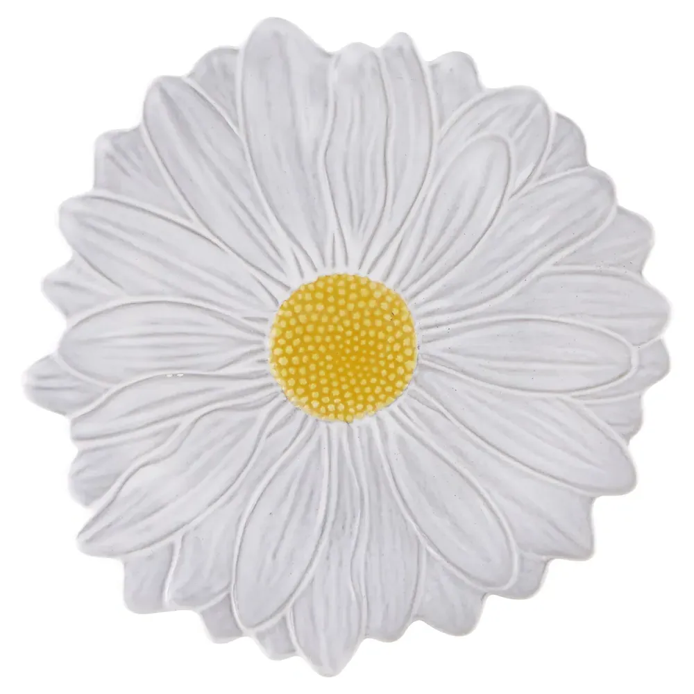 Maria Flor Fruit Plates Set of 4 - White, Stoneware image