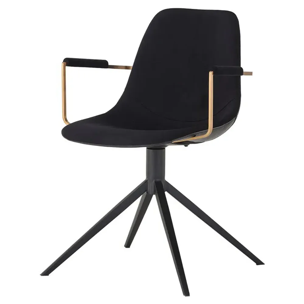 Mariah Swivel Office Chair - Black, Iron image
