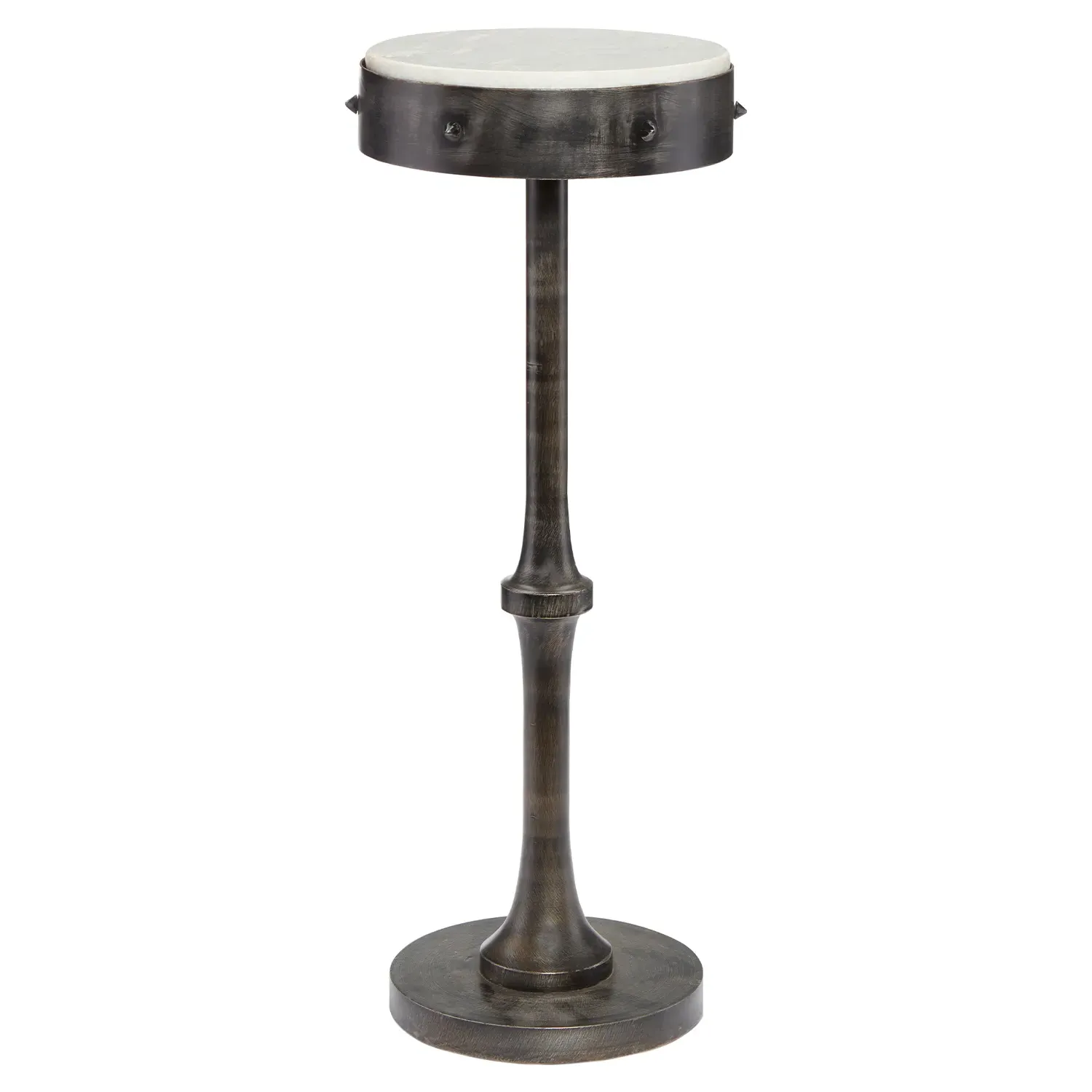 Mariano Side Table - Black, Marble image