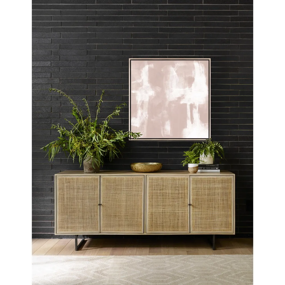 Marias Sky 48x48 Wall Art - Natural Frame, Maplewood