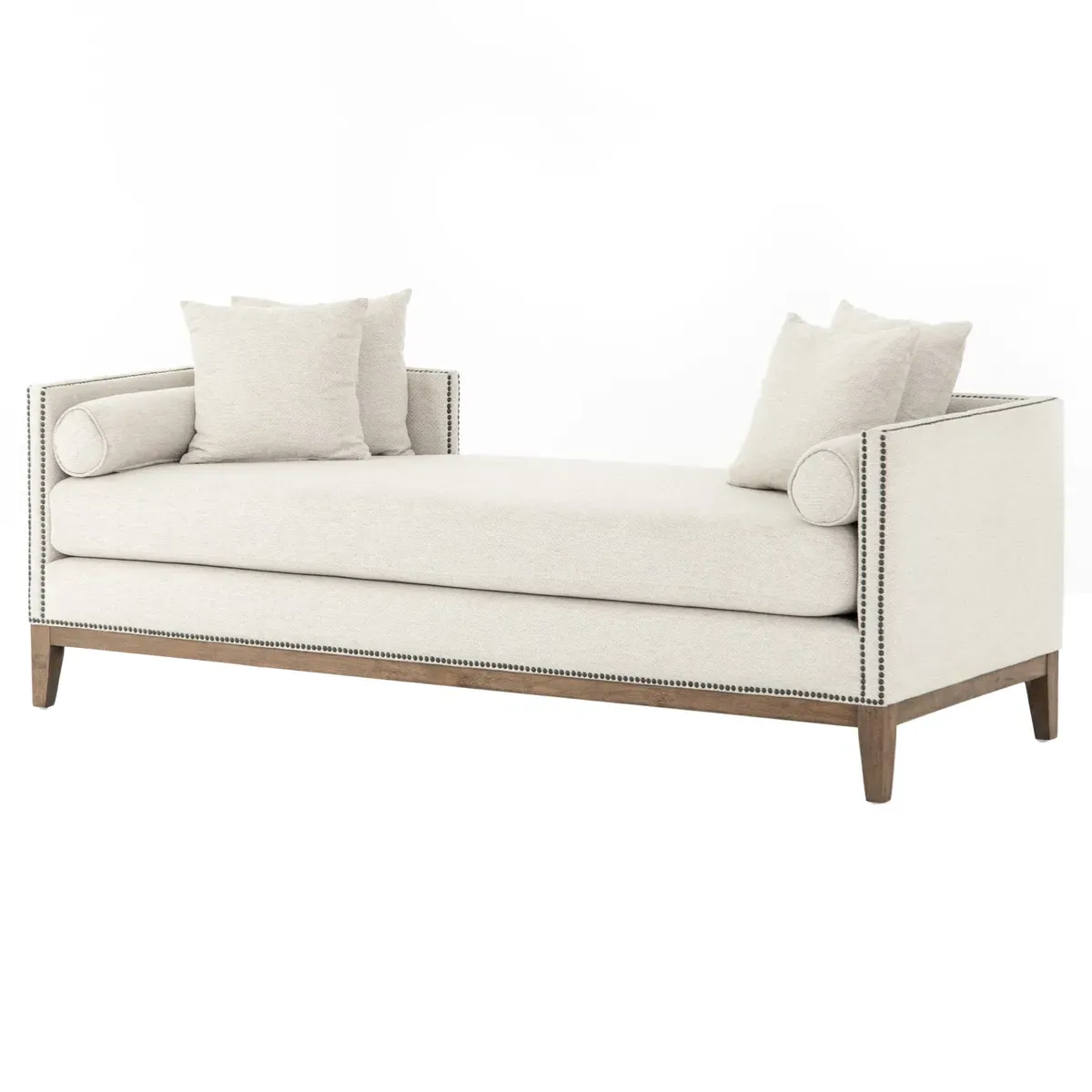 Marida French Country Upholstered Daybed - Off White