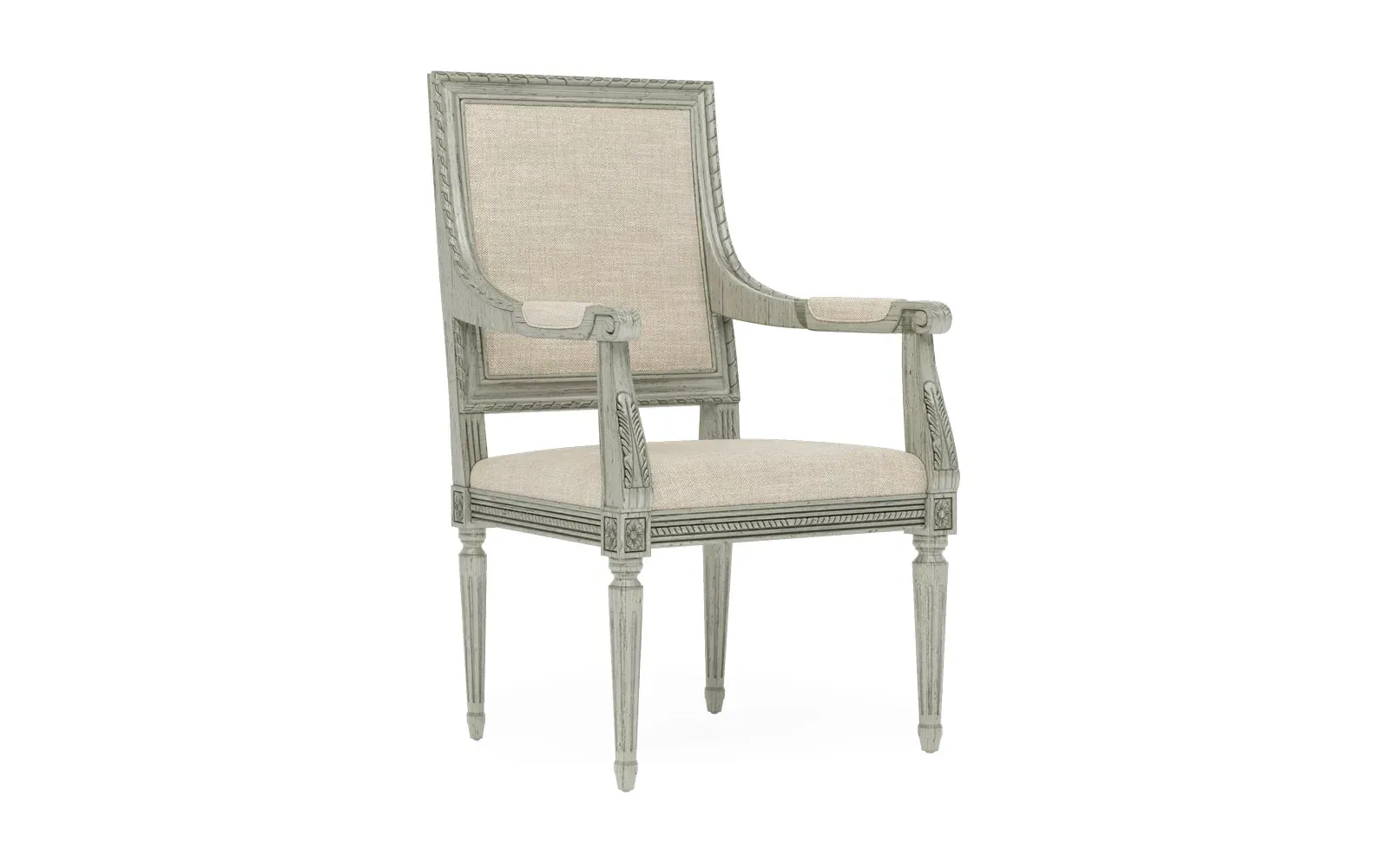 Marielle Dining Arm Chair - Pebble Shore, Hardwood