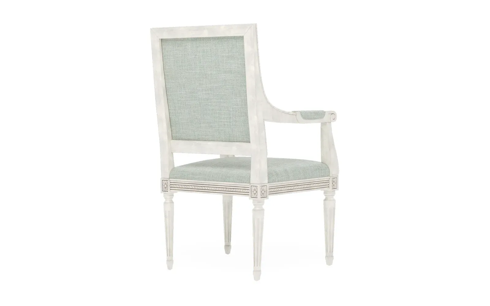 Marielle Dining Arm Chair - Spring Blue, Hardwood