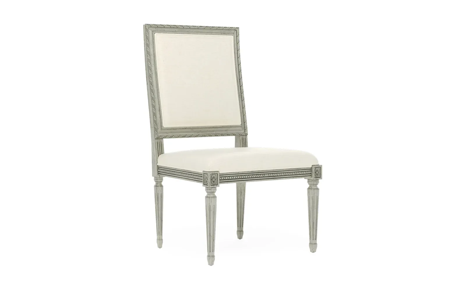 Marielle Dining Side Chair - Heathered Ivory, Hardwood