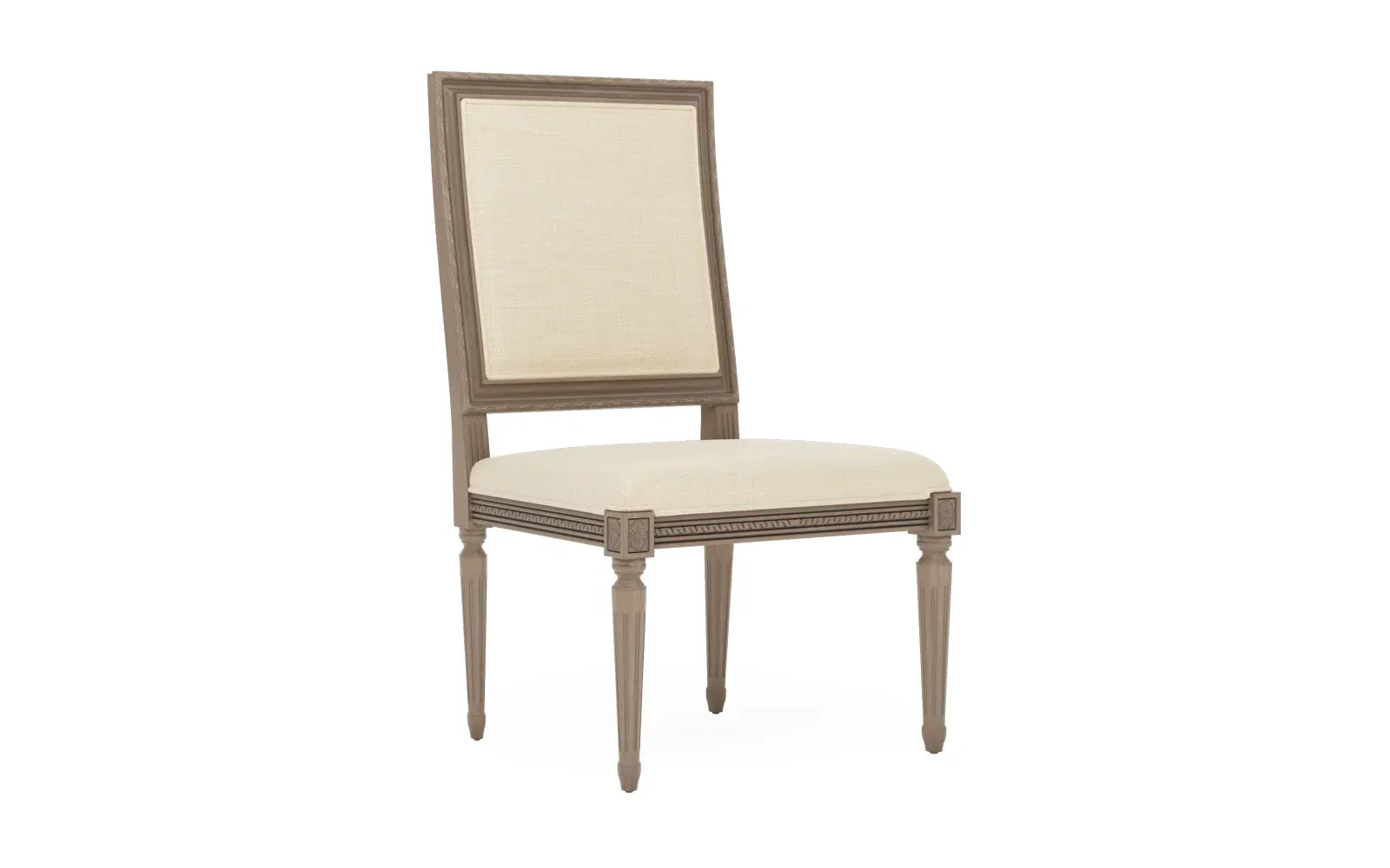 Marielle Textured Weave Dining Side Chair - Bisque, Driftwood