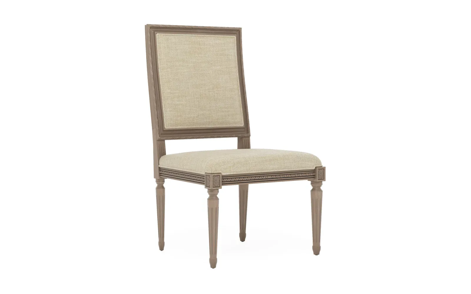 Marielle Textured Weave Dining Side Chair - Cashew, Driftwood