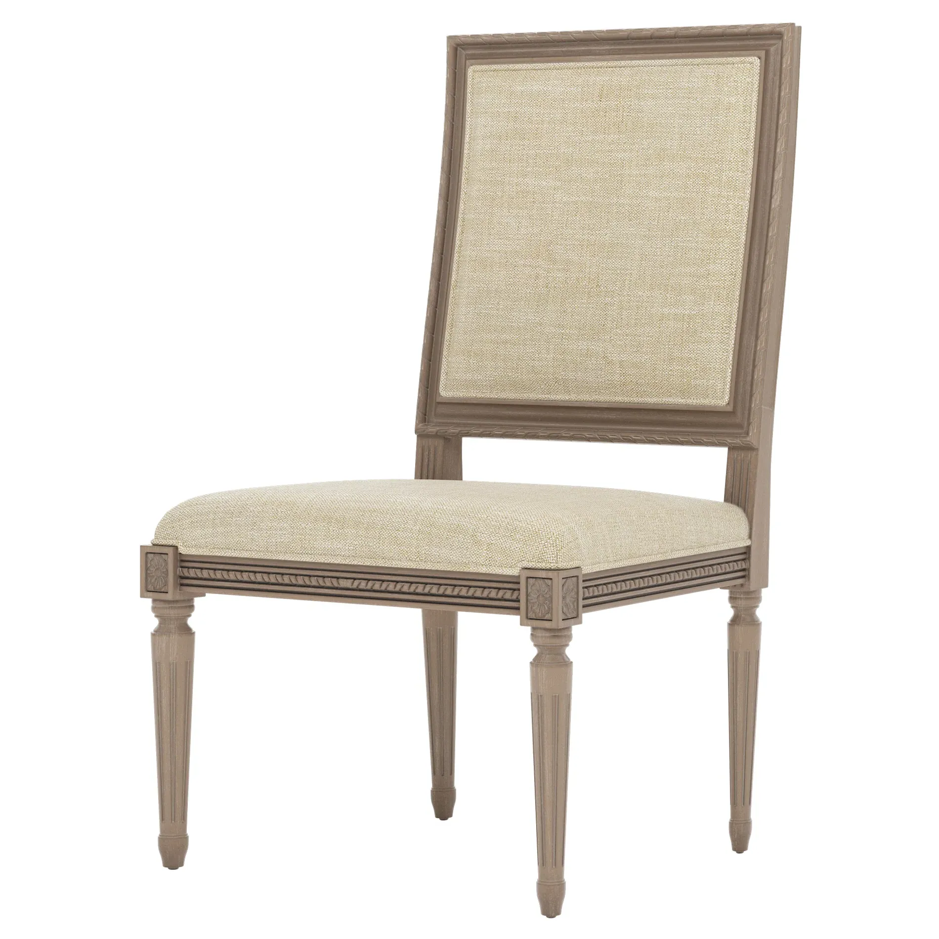 Marielle Textured Weave Dining Side Chair - Cashew, Driftwood
