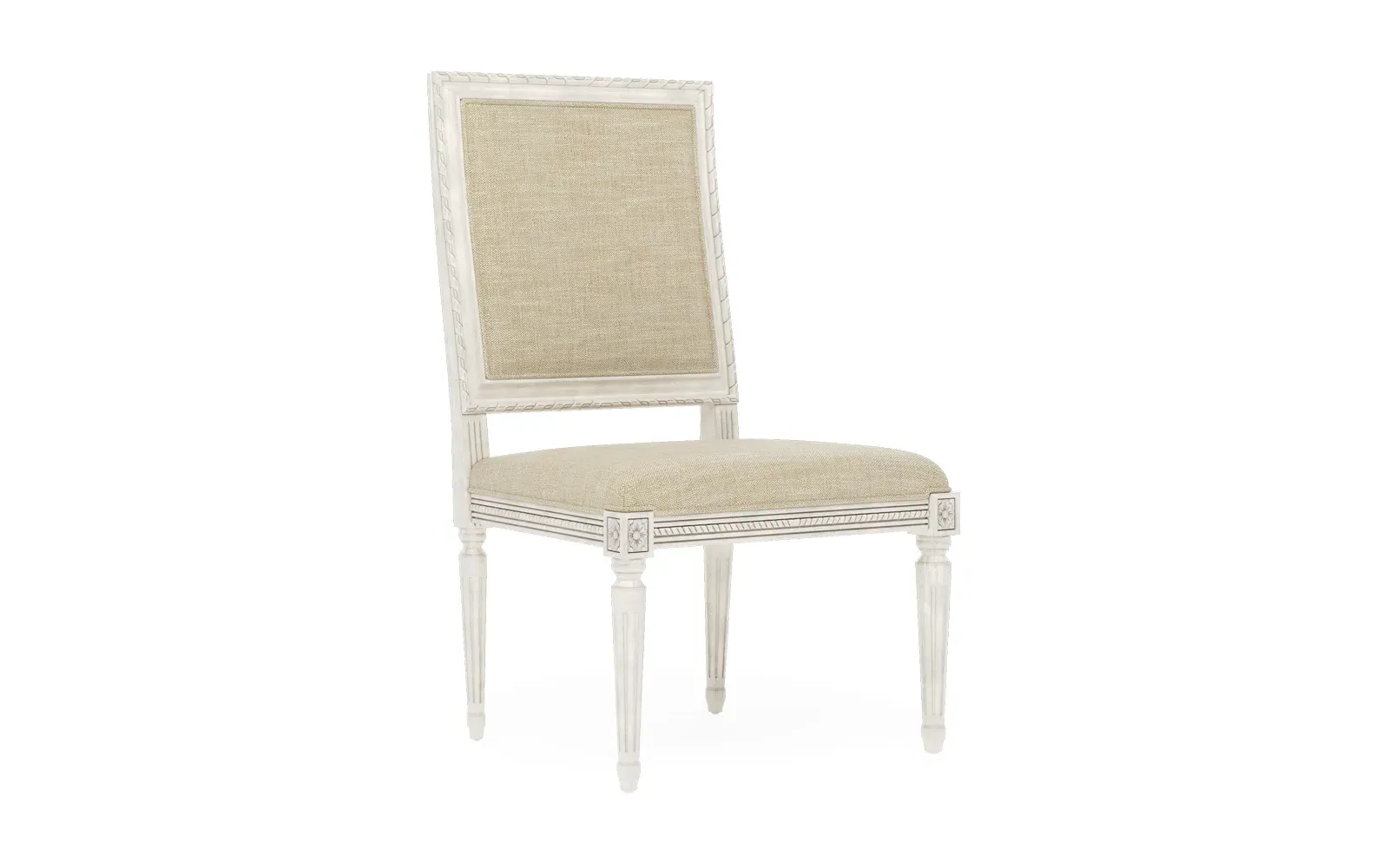 Marielle Textured Weave Dining Side Chair - Cashew, Hardwood