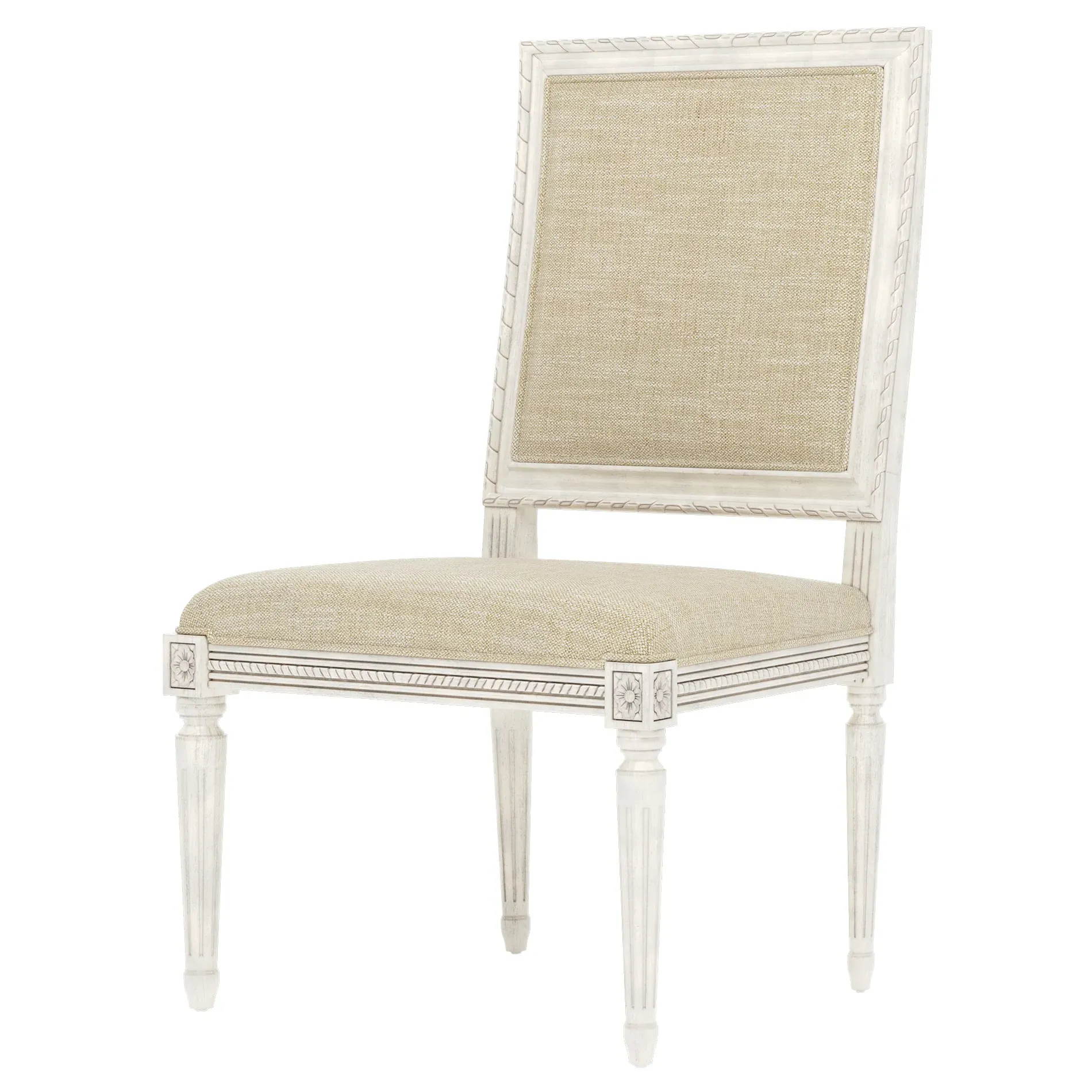 Marielle Textured Weave Dining Side Chair - Cashew, Hardwood image