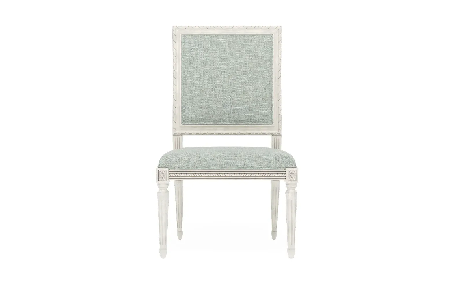 Marielle Textured Weave Dining Side Chair - Spring Blue, Hardwood