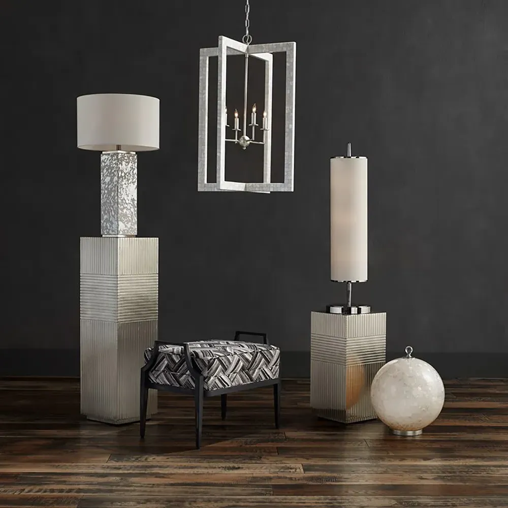 Mariett Round Chandelier - White Pearl, Metal