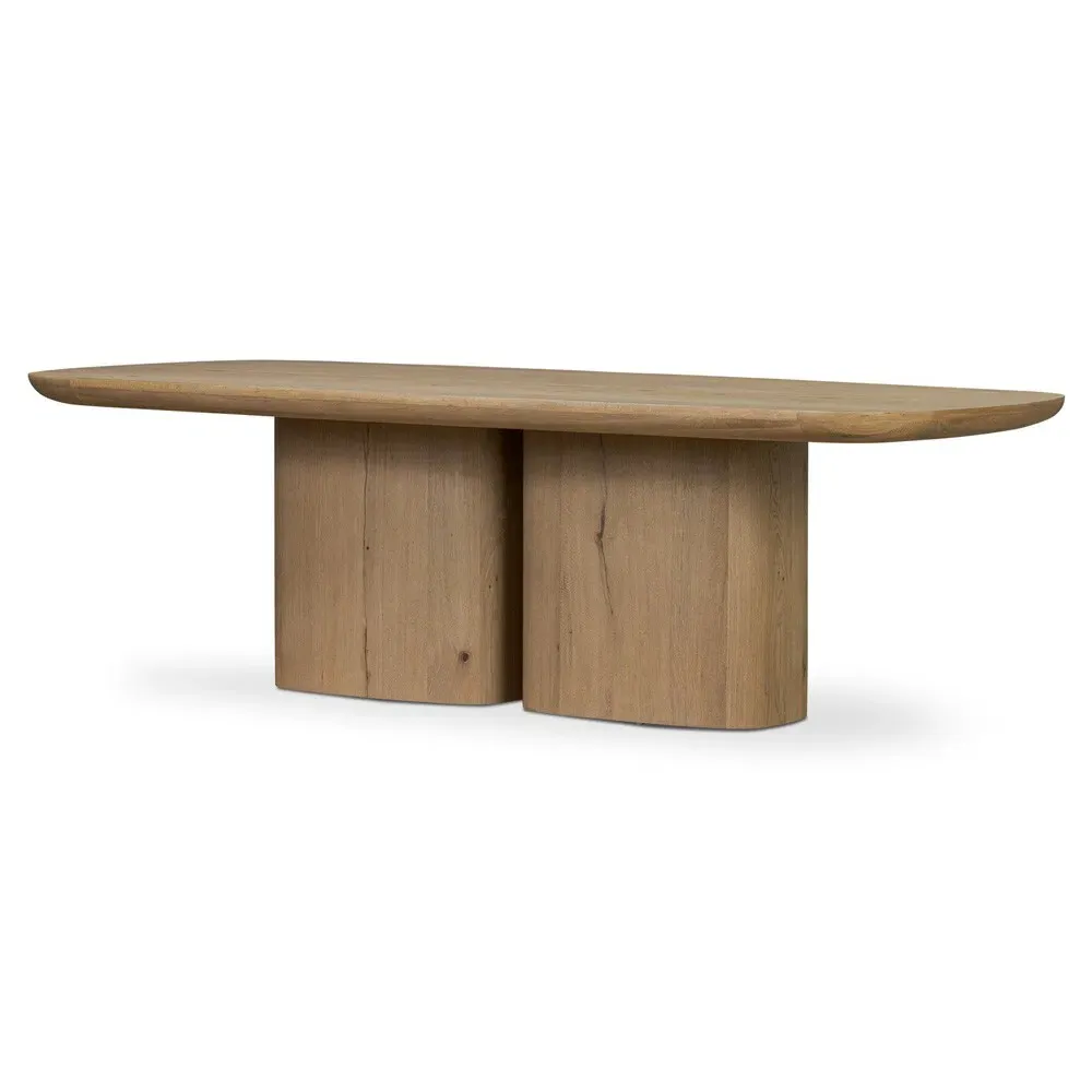 Marilyn Oval Dining Table - Brown, Oak