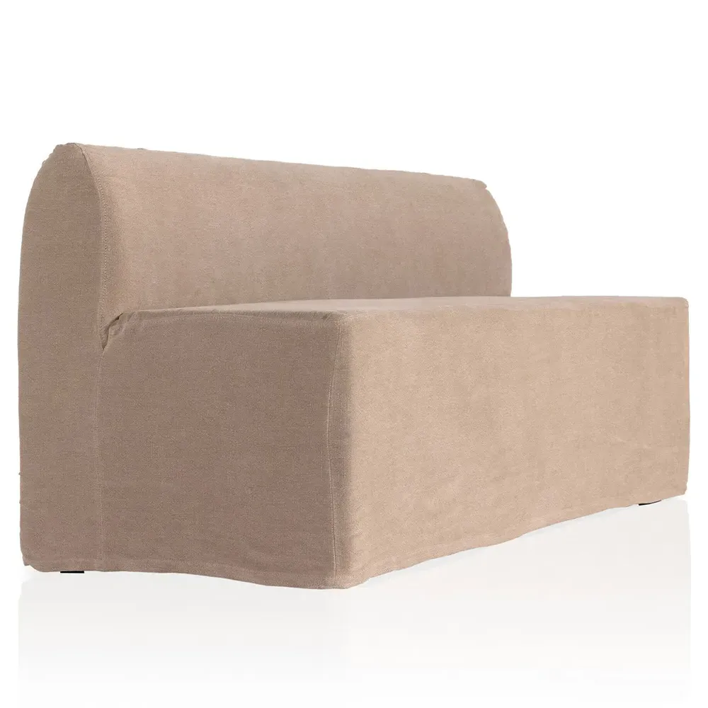 Marin Slipcovered Dining Bench - Beige, Linen