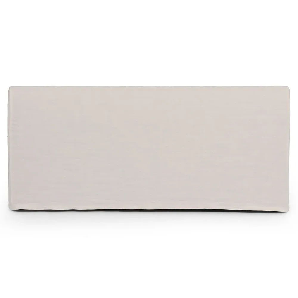 Marin Slipcovered Dining Bench - Cream, Linen