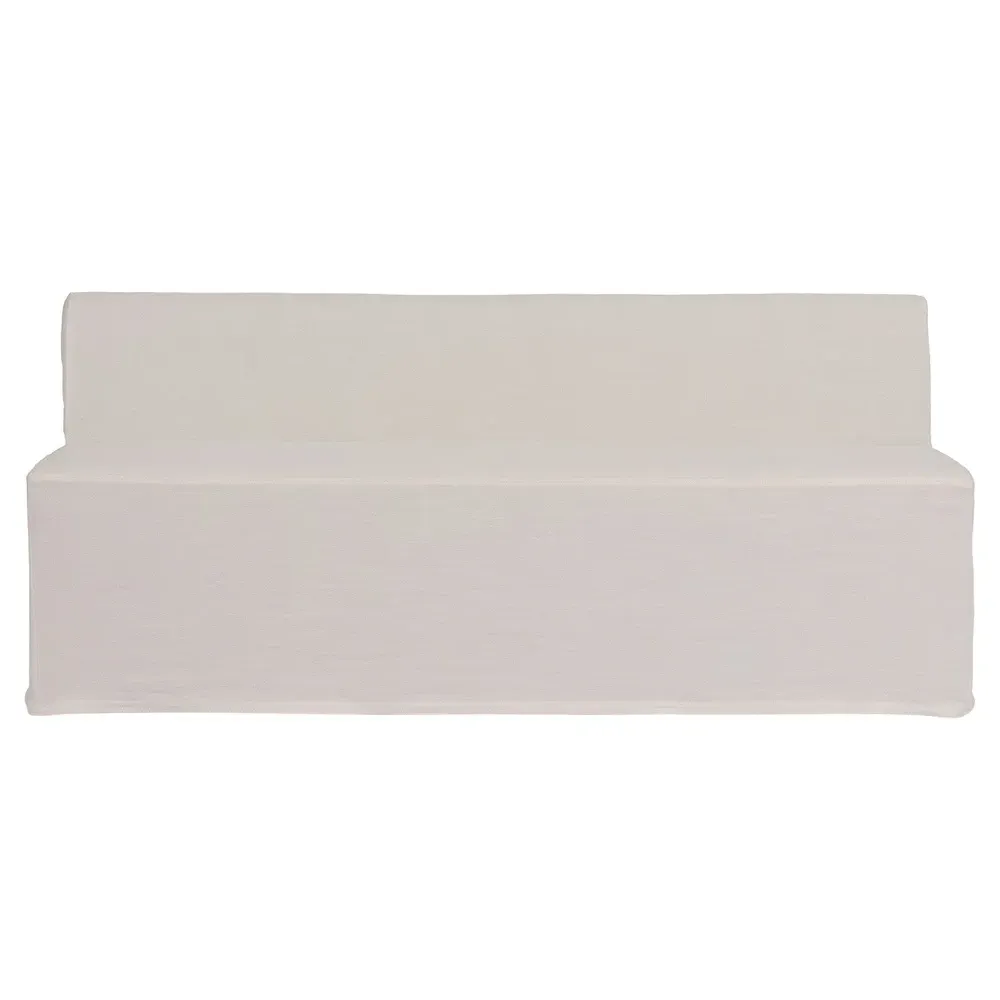 Marin Slipcovered Dining Bench - Cream, Linen image
