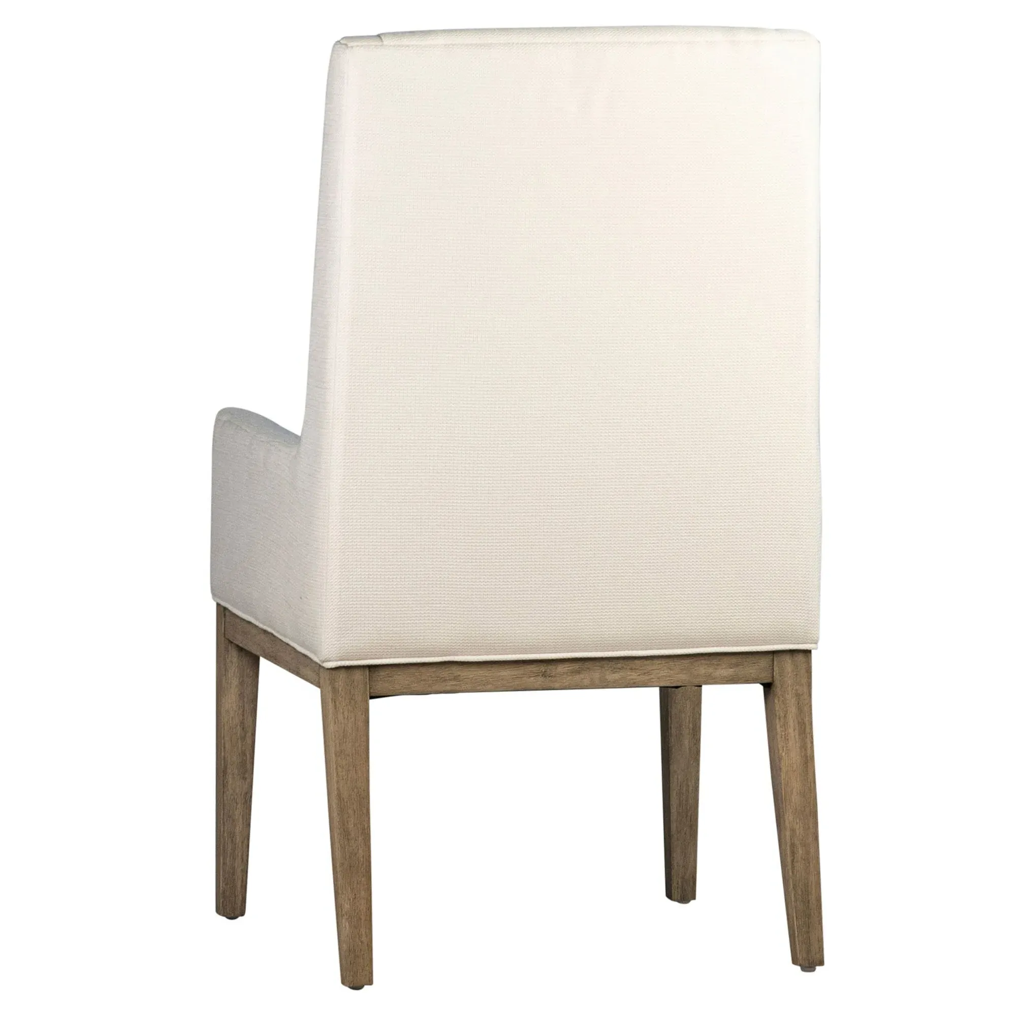 Marina Dining Arm Chair - Off White, Rubber Wood