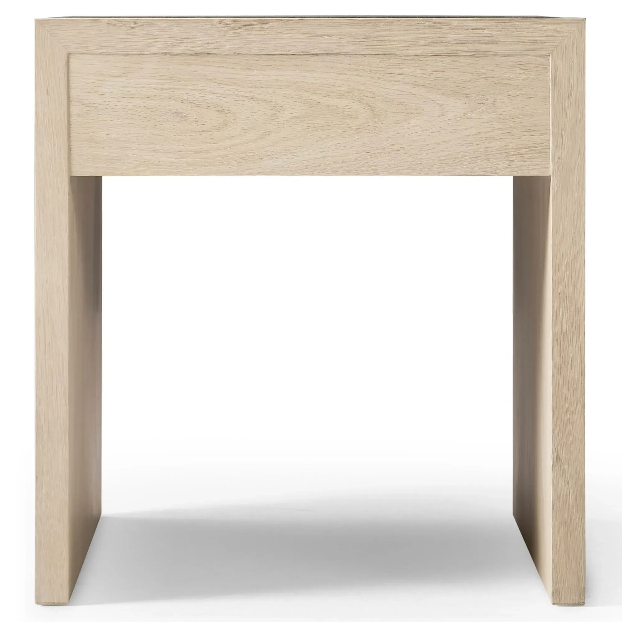 Maris Coral Patterned End Table - White, Oak