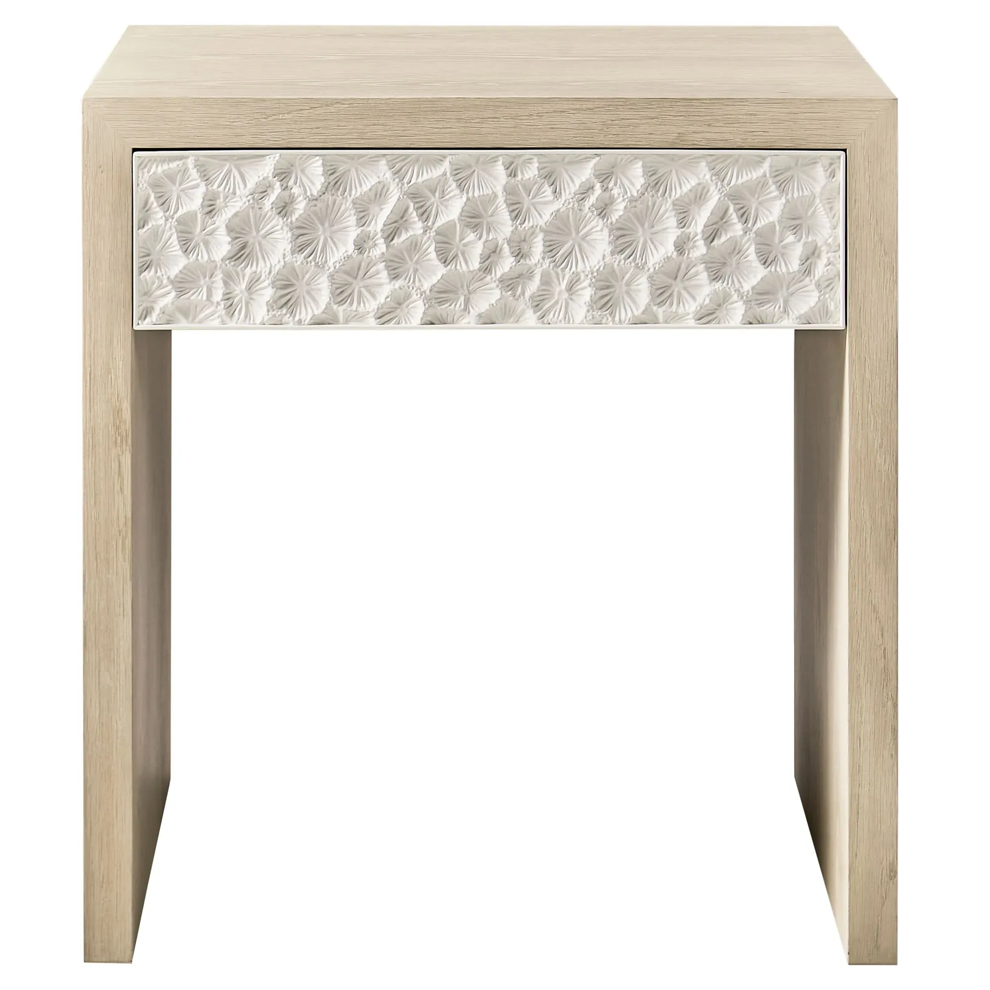 Maris Coral Patterned End Table - White, Oak image