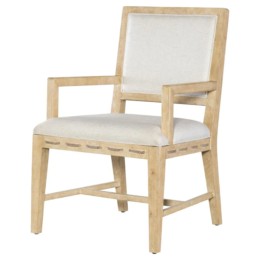 Maris Dining Arm Chair - Cream, Wood