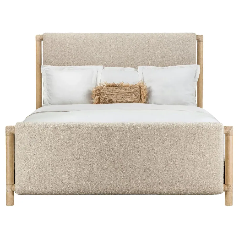 Maris King Size Bed Frame - Beige, Wood image