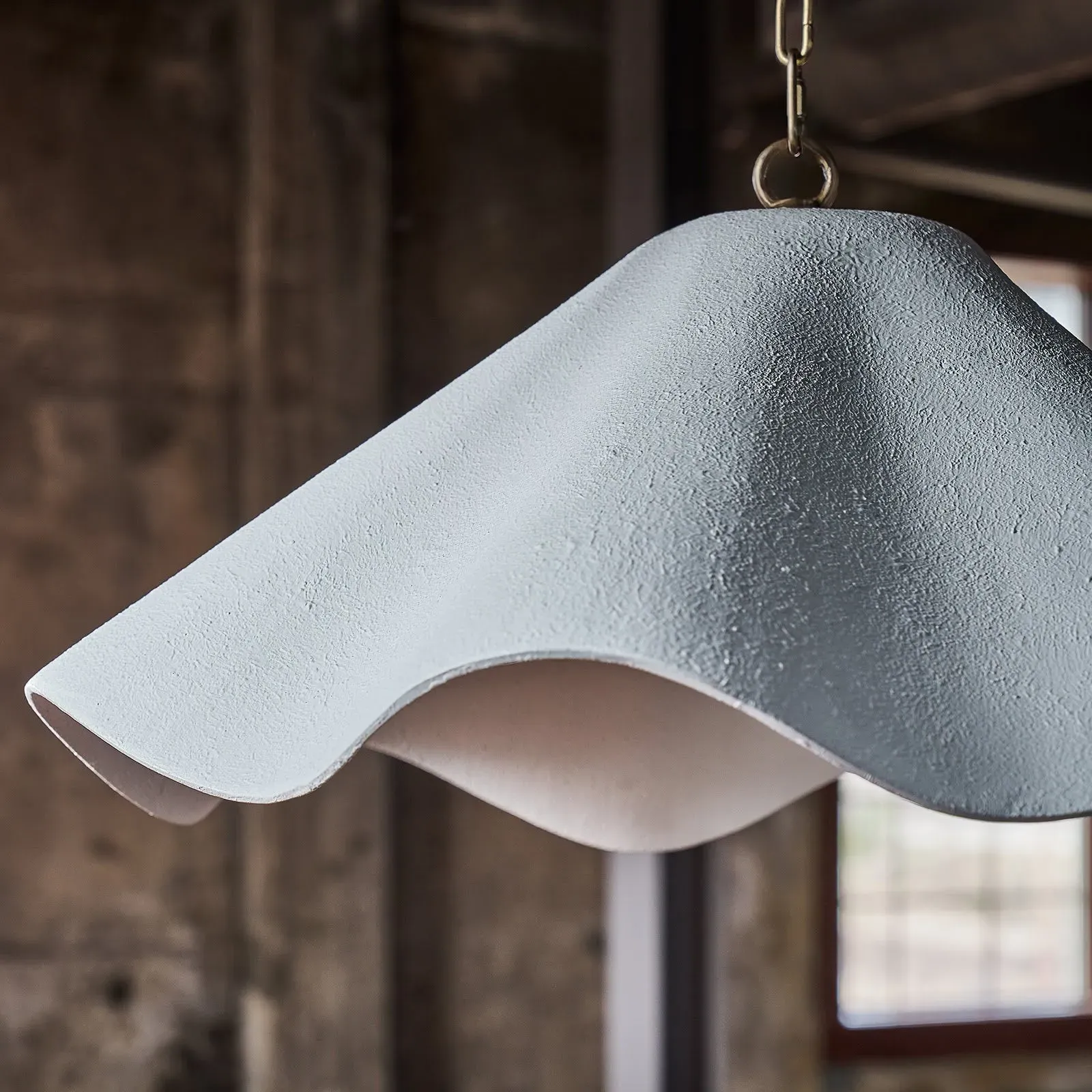 Marisol Large Pendant Light - White, Aluminum