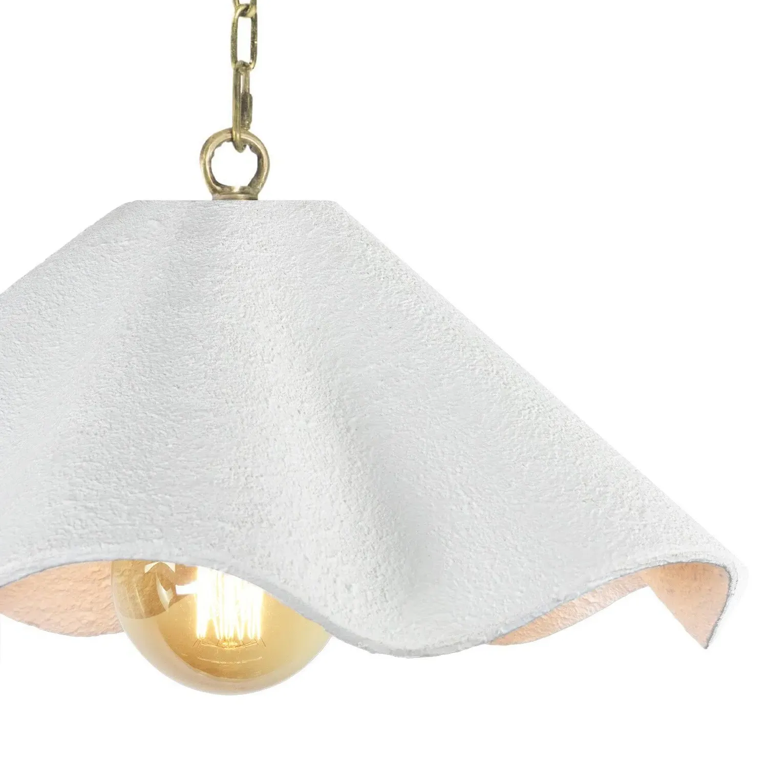 Marisol Small Pendant Light - White, Aluminum