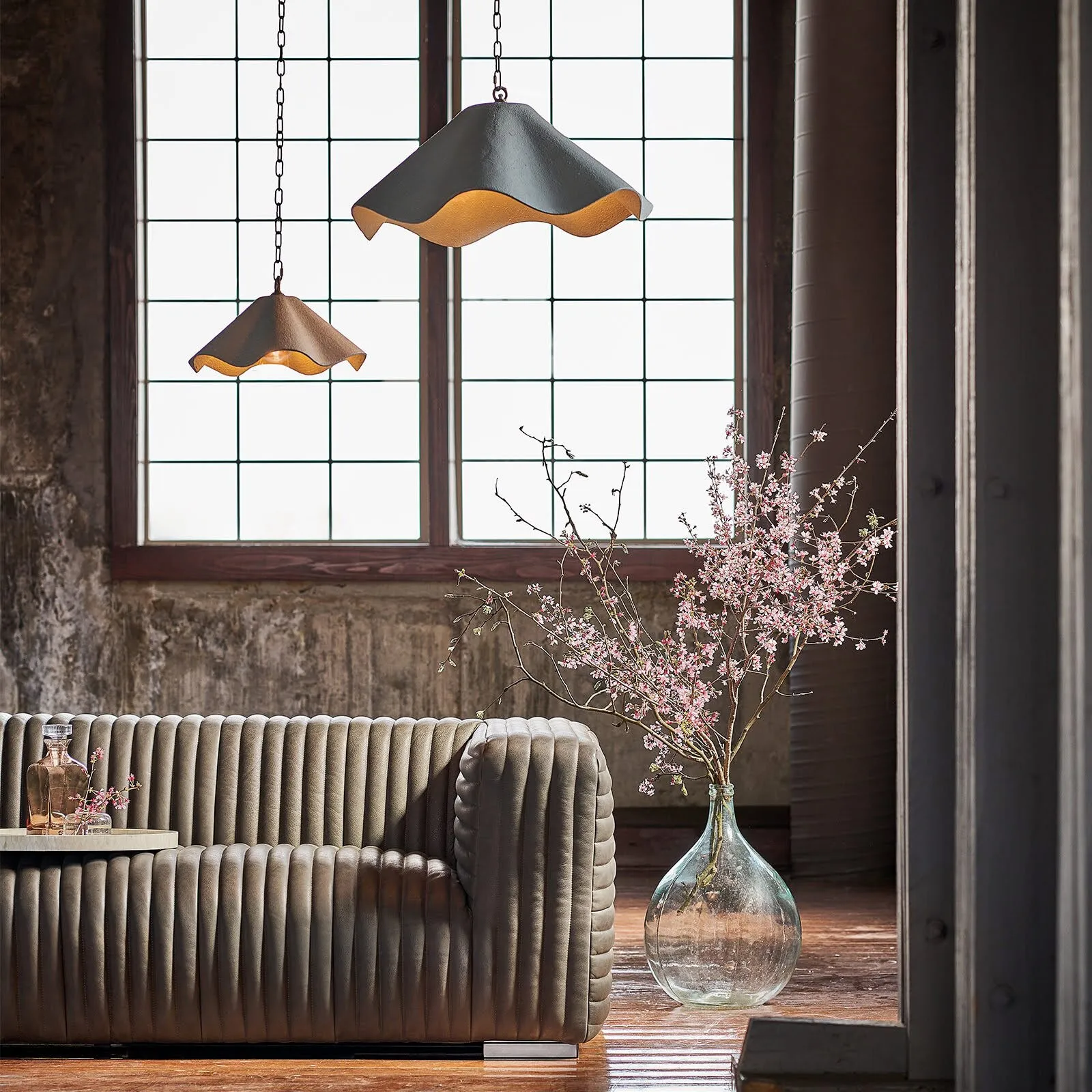 Marisol Small Pendant Light - White, Aluminum