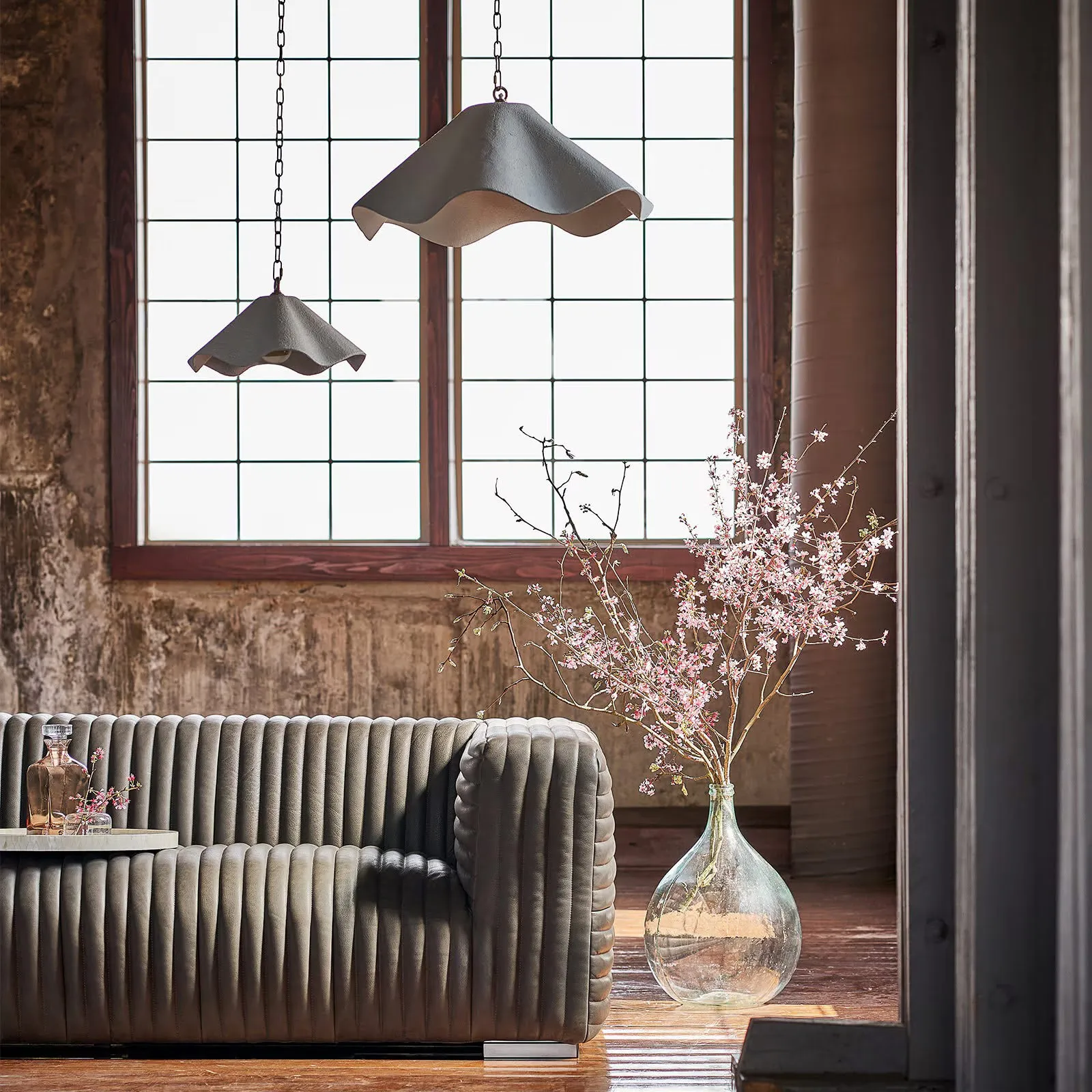 Marisol Small Pendant Light - White, Aluminum