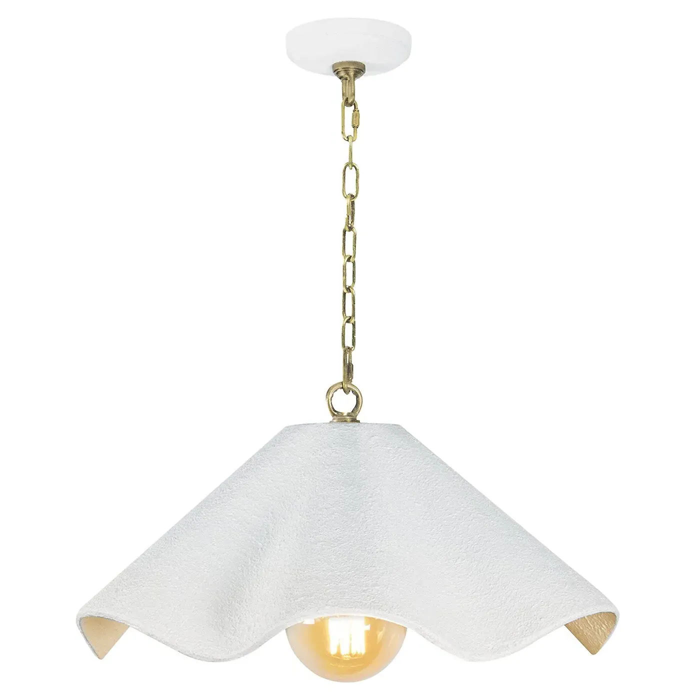 Marisol Small Pendant Light - White, Aluminum image