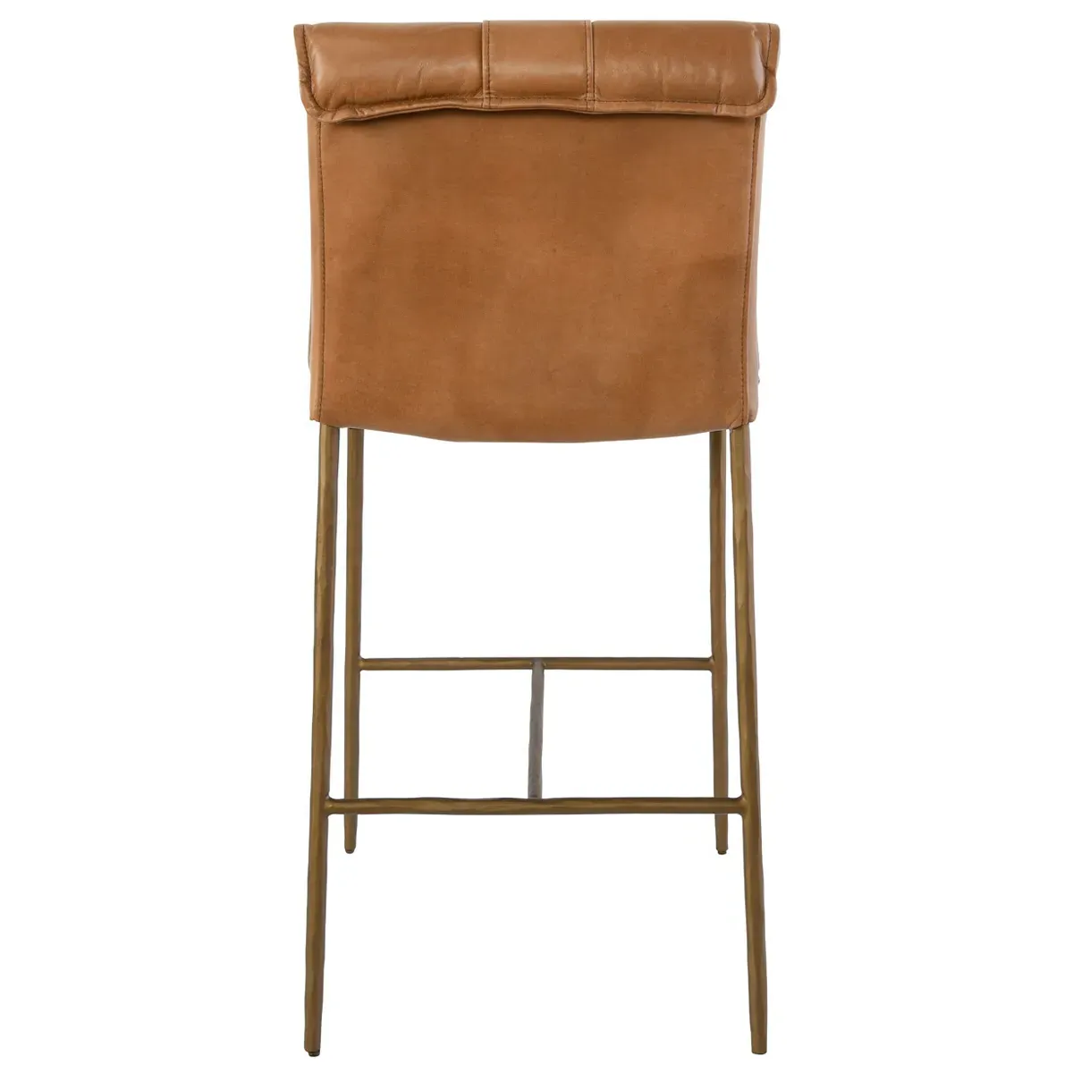Marissa Counter Stool - Tan, Leather