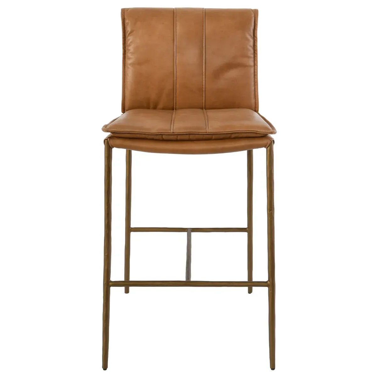 Marissa Counter Stool - Tan, Leather