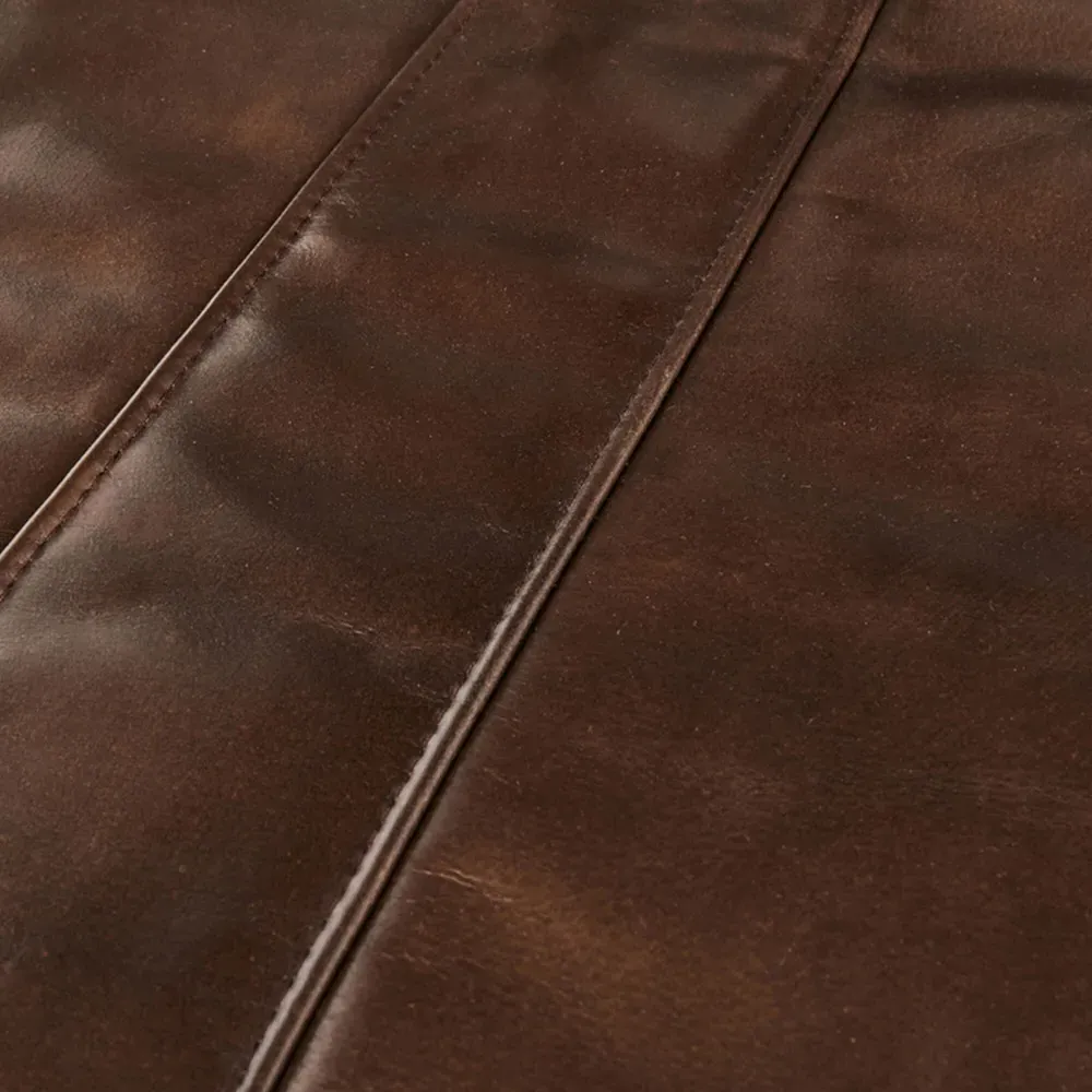 Marissa Dining Chair Set of 2 - Brown, Leather