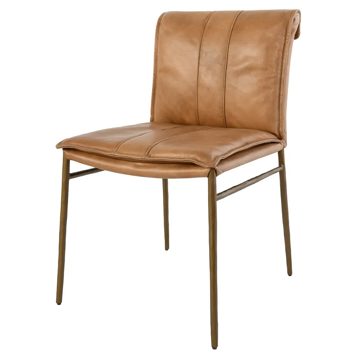 Marissa Dining Chair Set of 2 - Tan, Leather