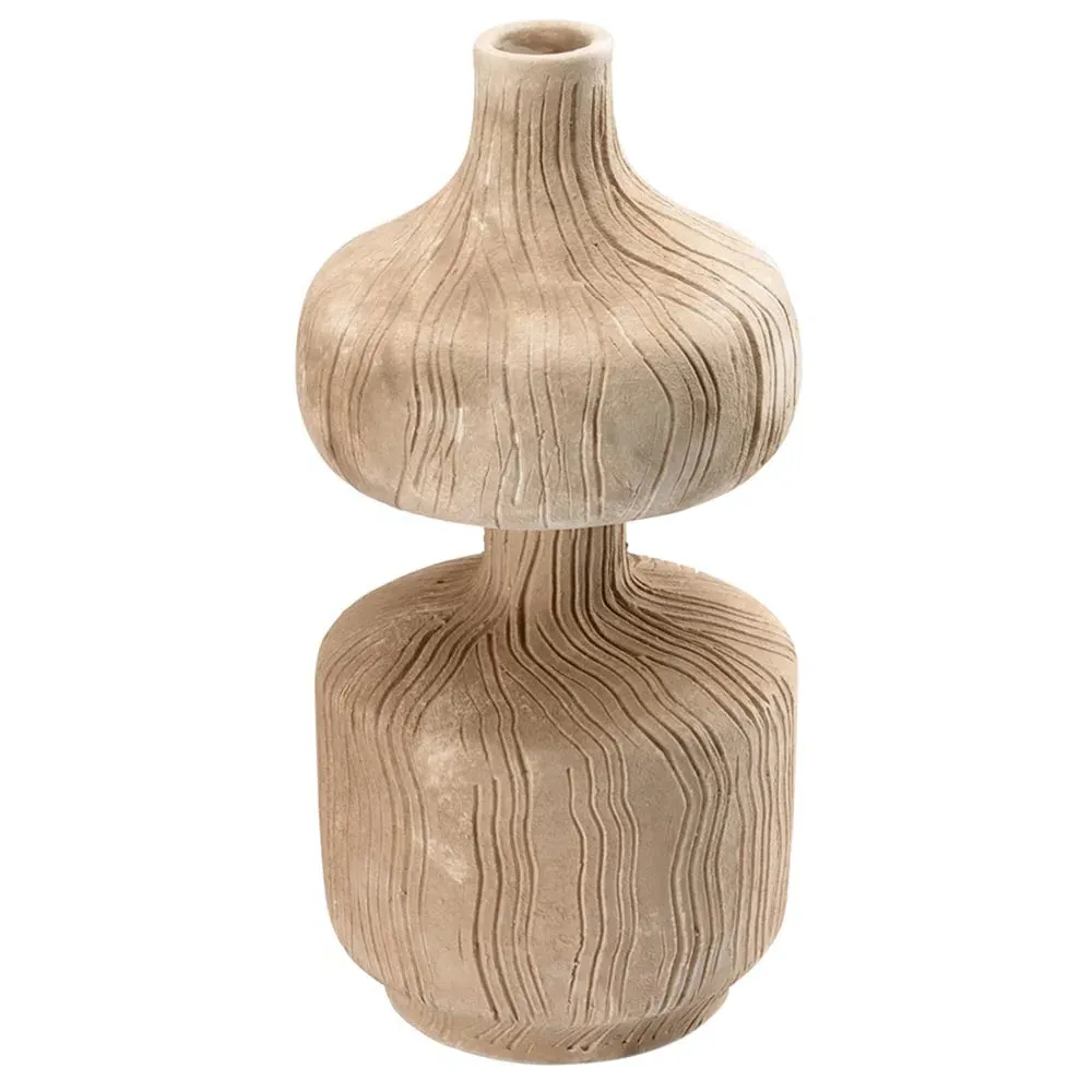 Marjil Mottled Decorative Vase - Beige, Ceramic