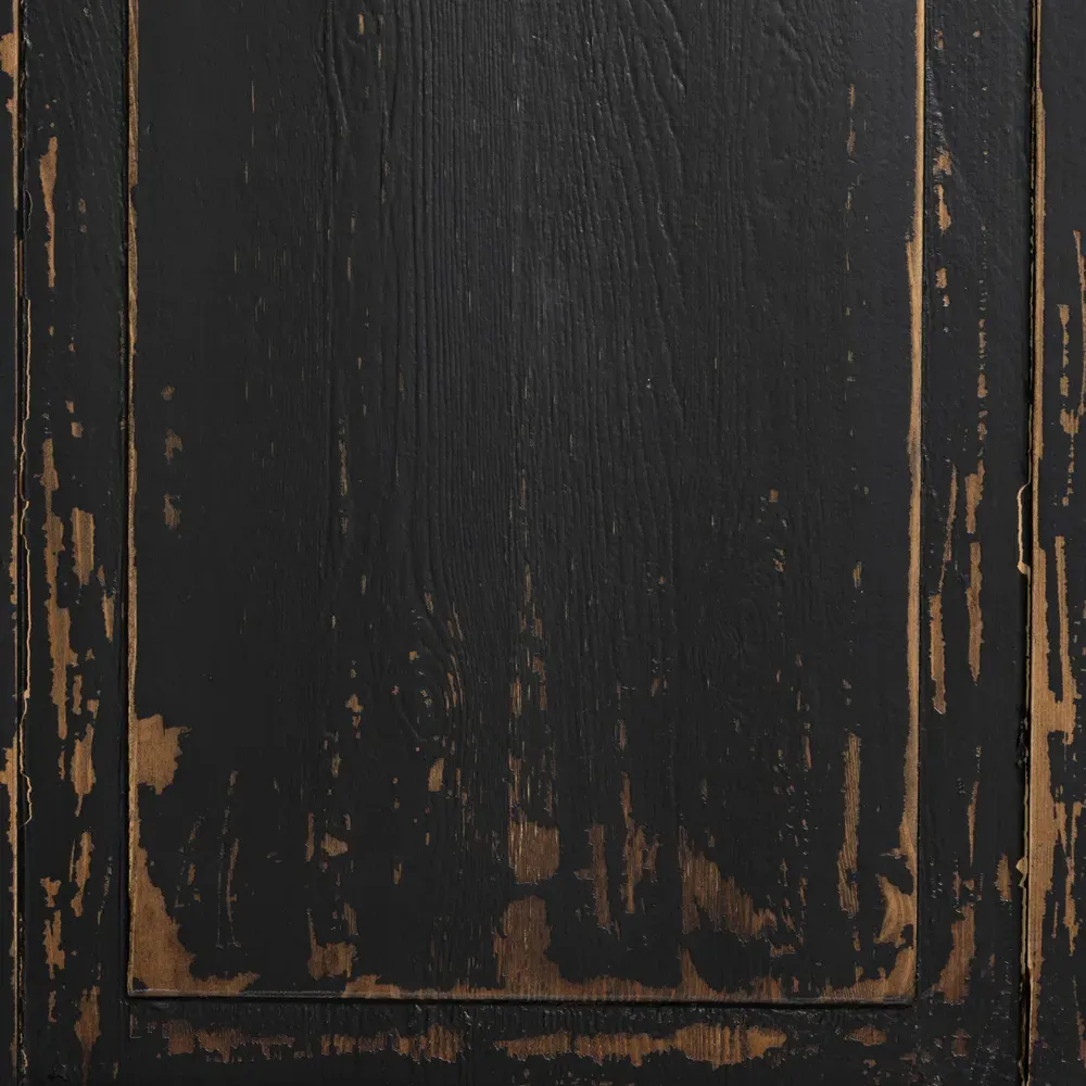 Marjorie 3 Drawer 6 Door Sideboard - Black, Pine Wood